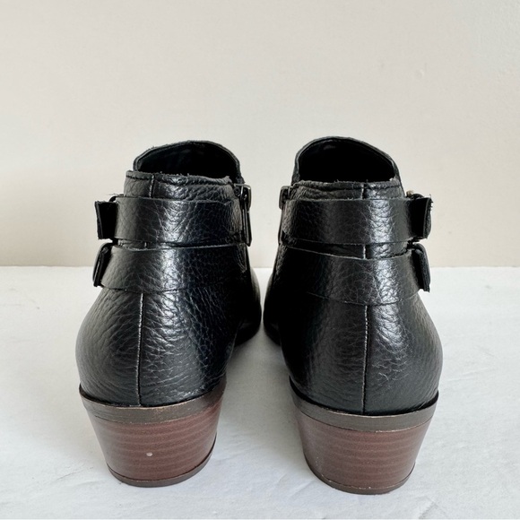 Sam Edelman Petal Boot Black Leather Double Buckle 9.5 M - Picture 9 of 12